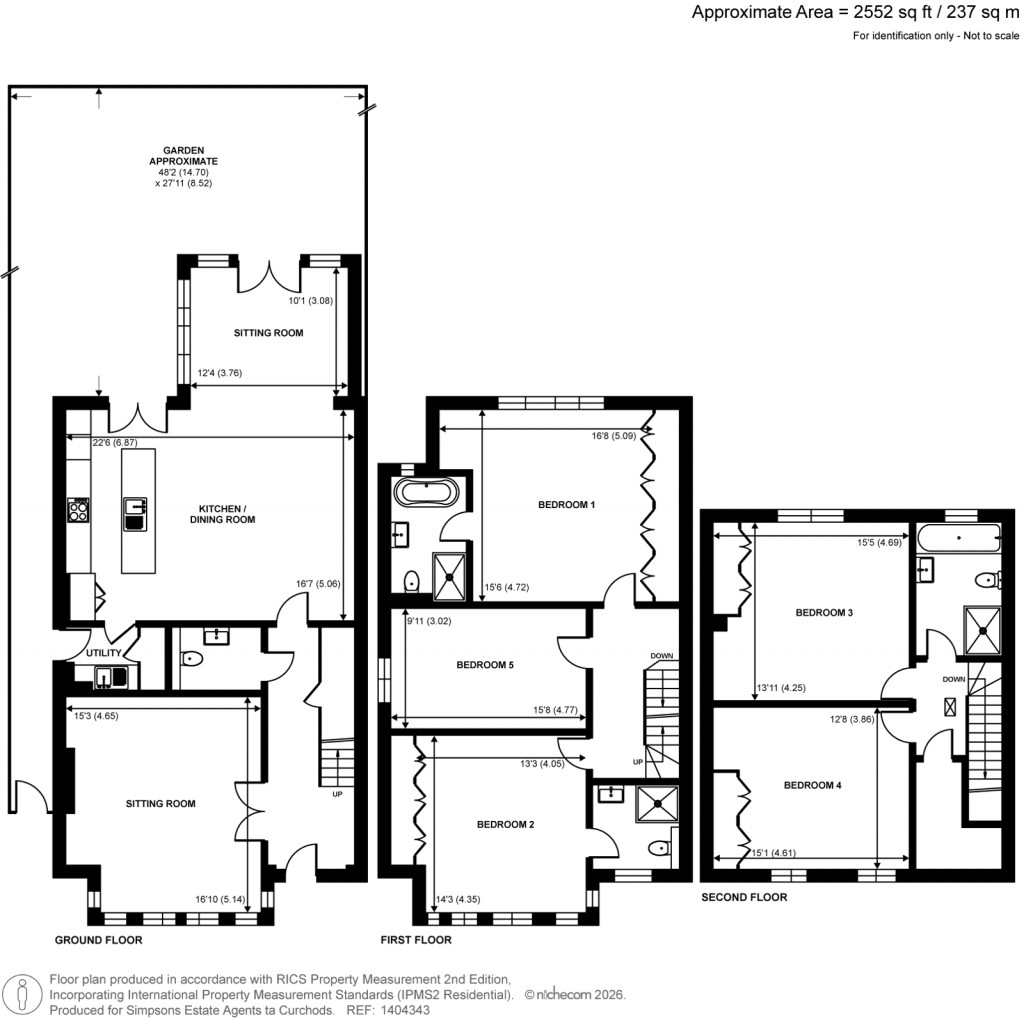 Floorplans For St Marks Road, Teddington