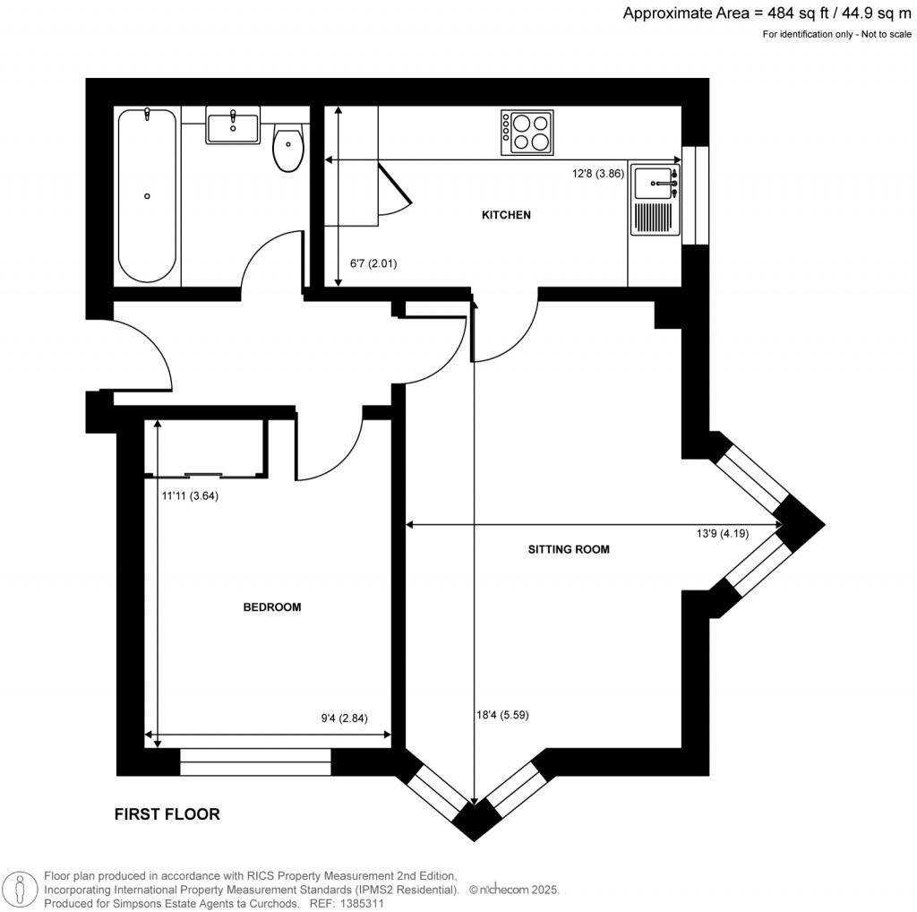 Floorplans For Twickenham Road, 48 Twickenham Road, Teddington