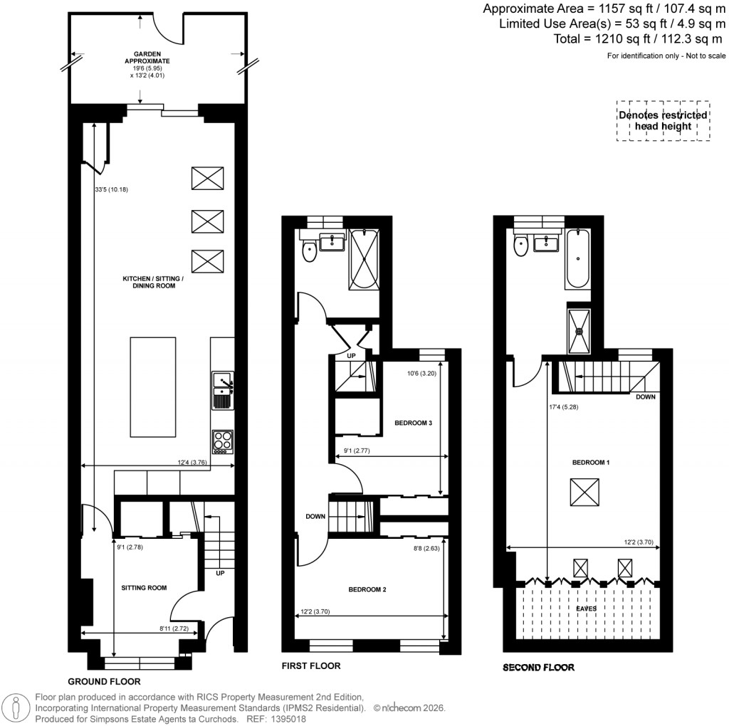 Floorplans For Stanley Gardens Road, Teddington