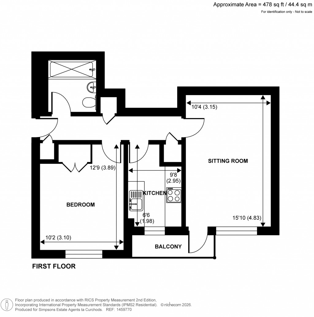 Floorplans For Elton Close, Hampton Wick