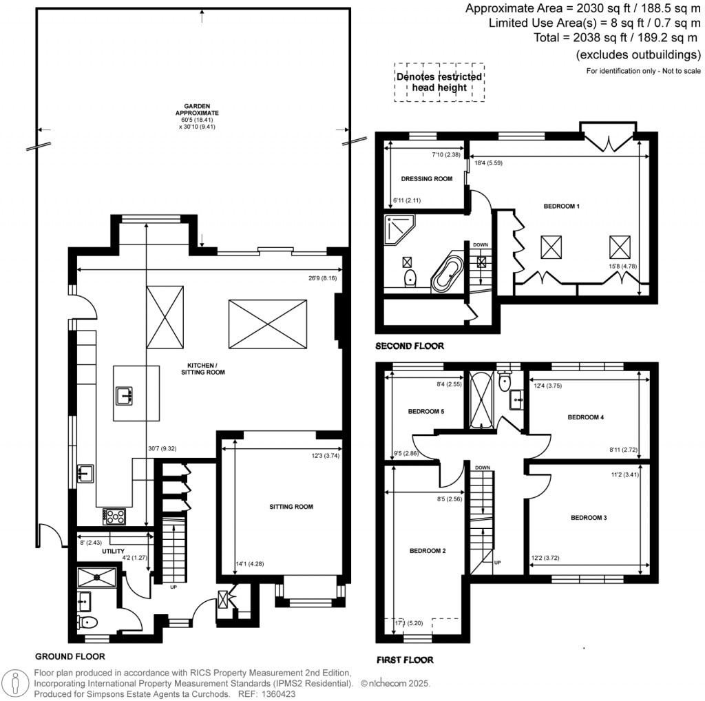 Floorplans For Oxford Road, Teddington