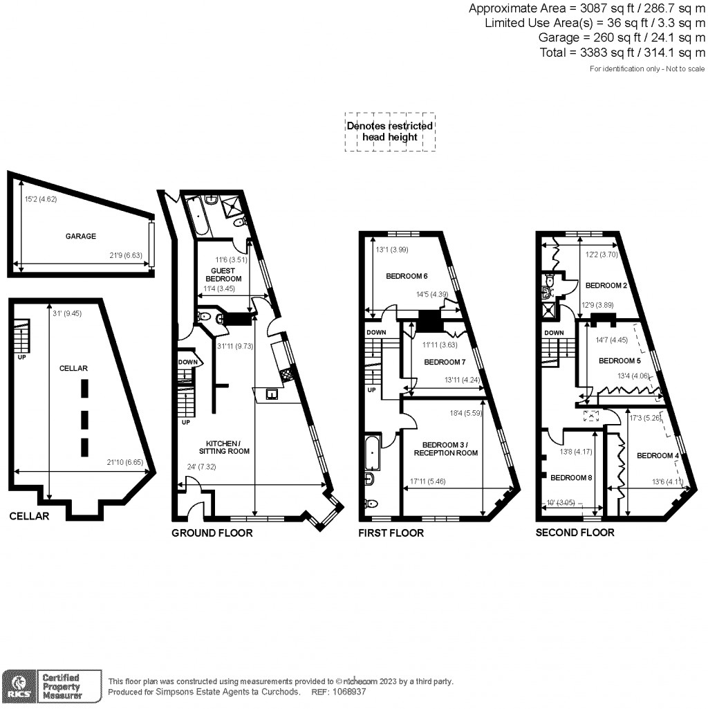Floorplans For Church Road, Teddington