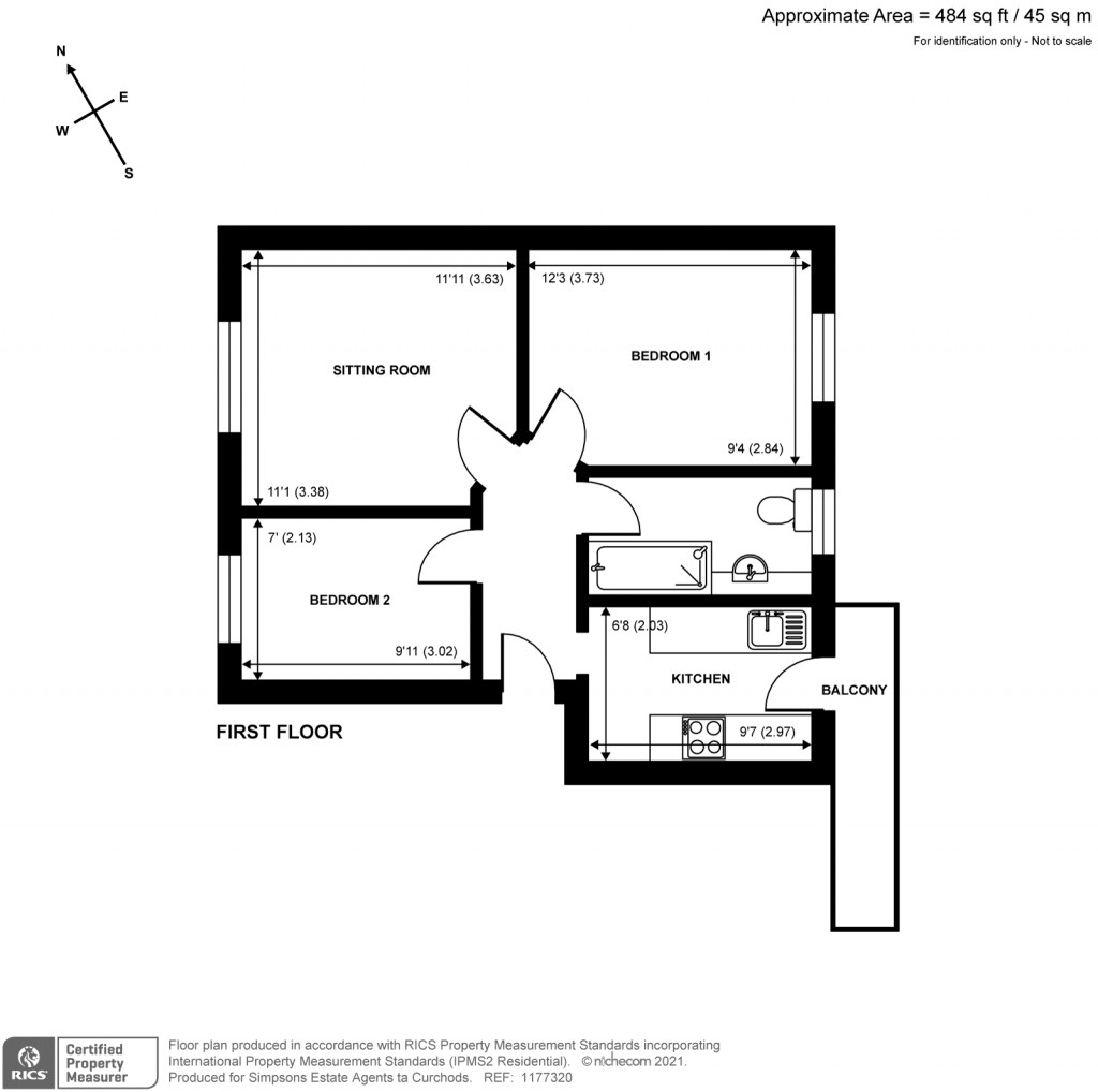 Floorplans For Conifers Close, Teddington