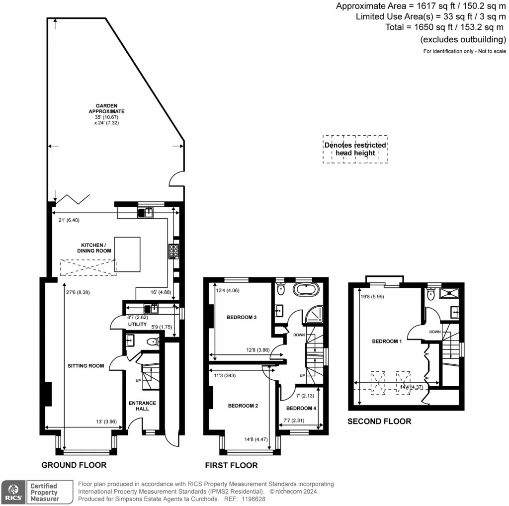 Floorplans For Queens Road, Teddington