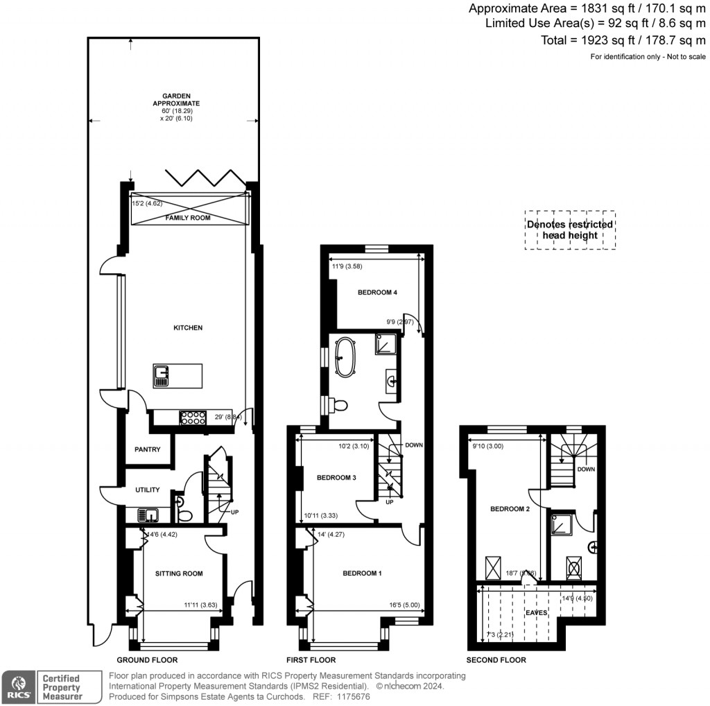 Floorplans For Claremont Road, Teddington, TW11