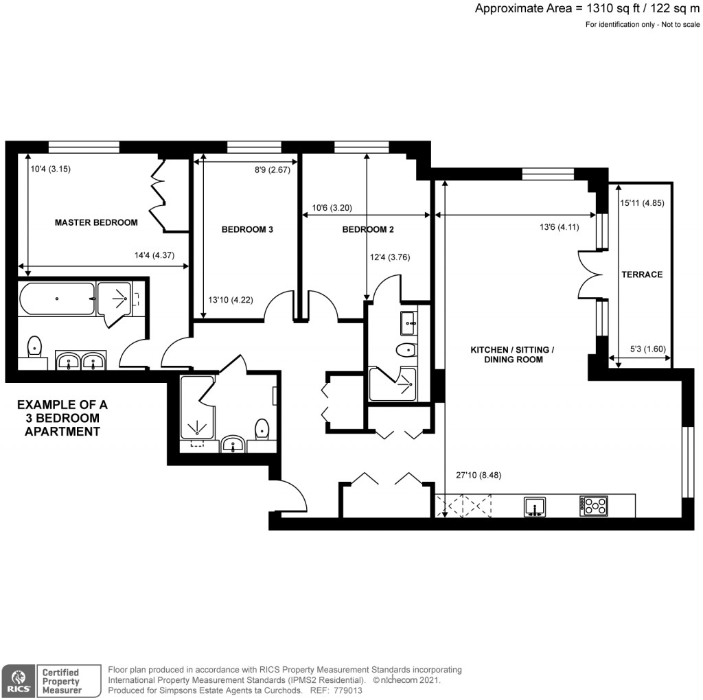 Floorplans For Pinewood Gardens, Teddington, TW11