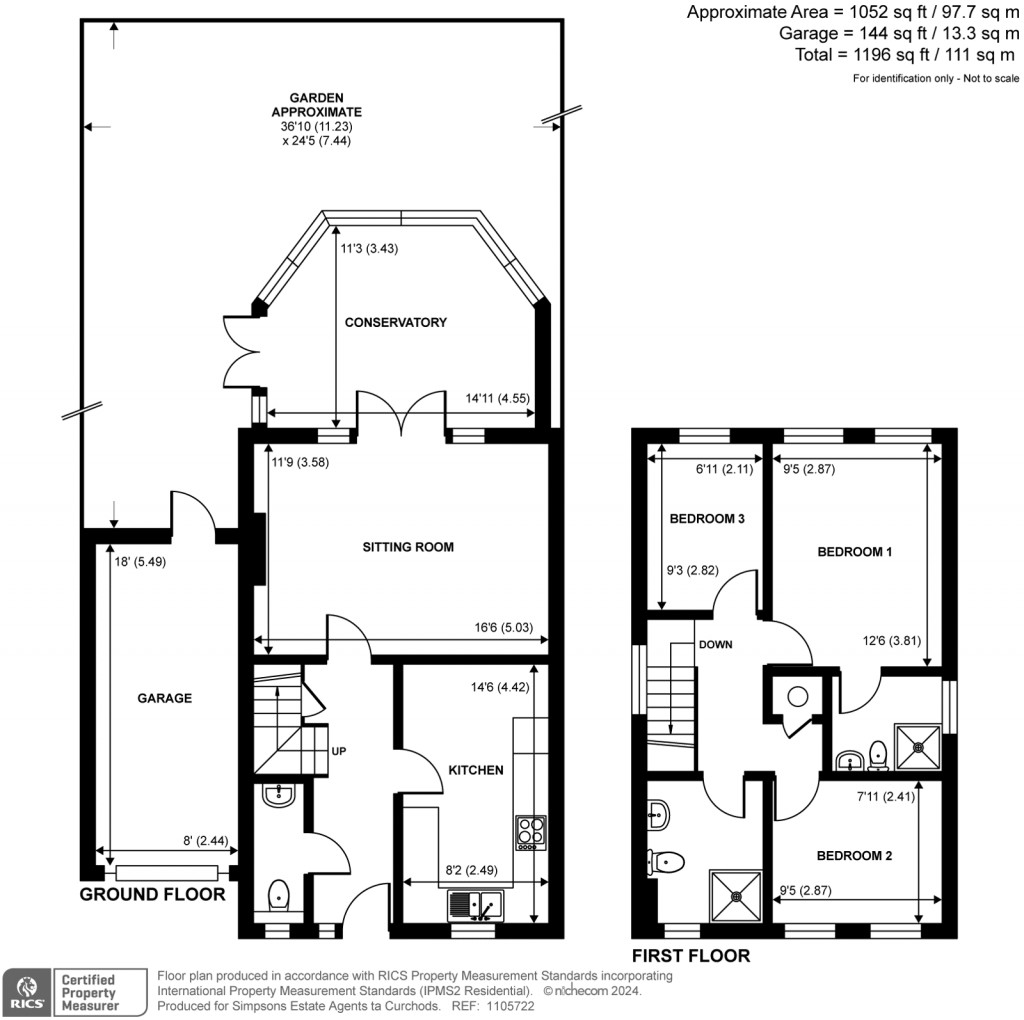 Floorplans For Wilcox Road, Teddington, TW11