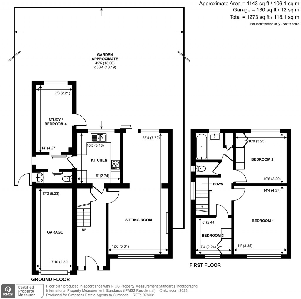 Floorplans For Garside Close, Hampton, TW12