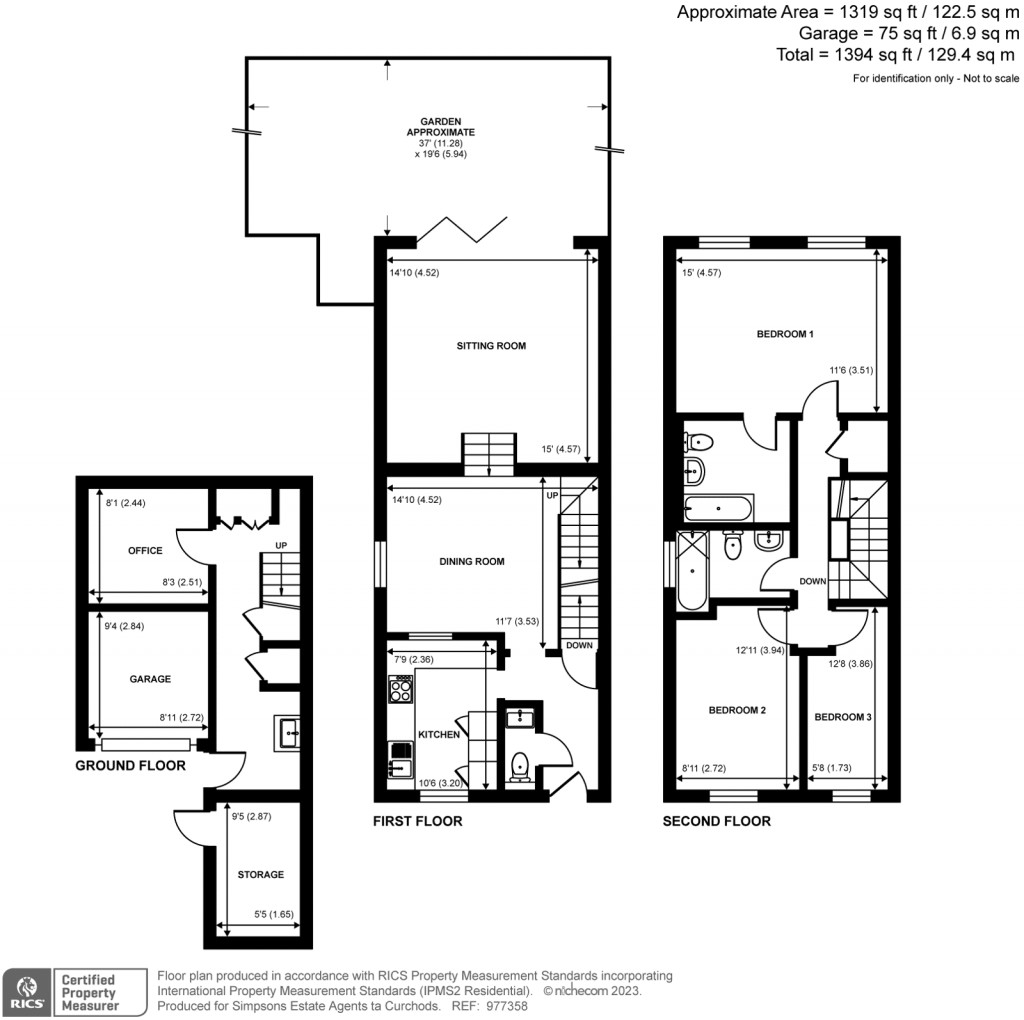 Floorplans For Hawkesley Close, Strawberry Hill, Twickenham, TW1