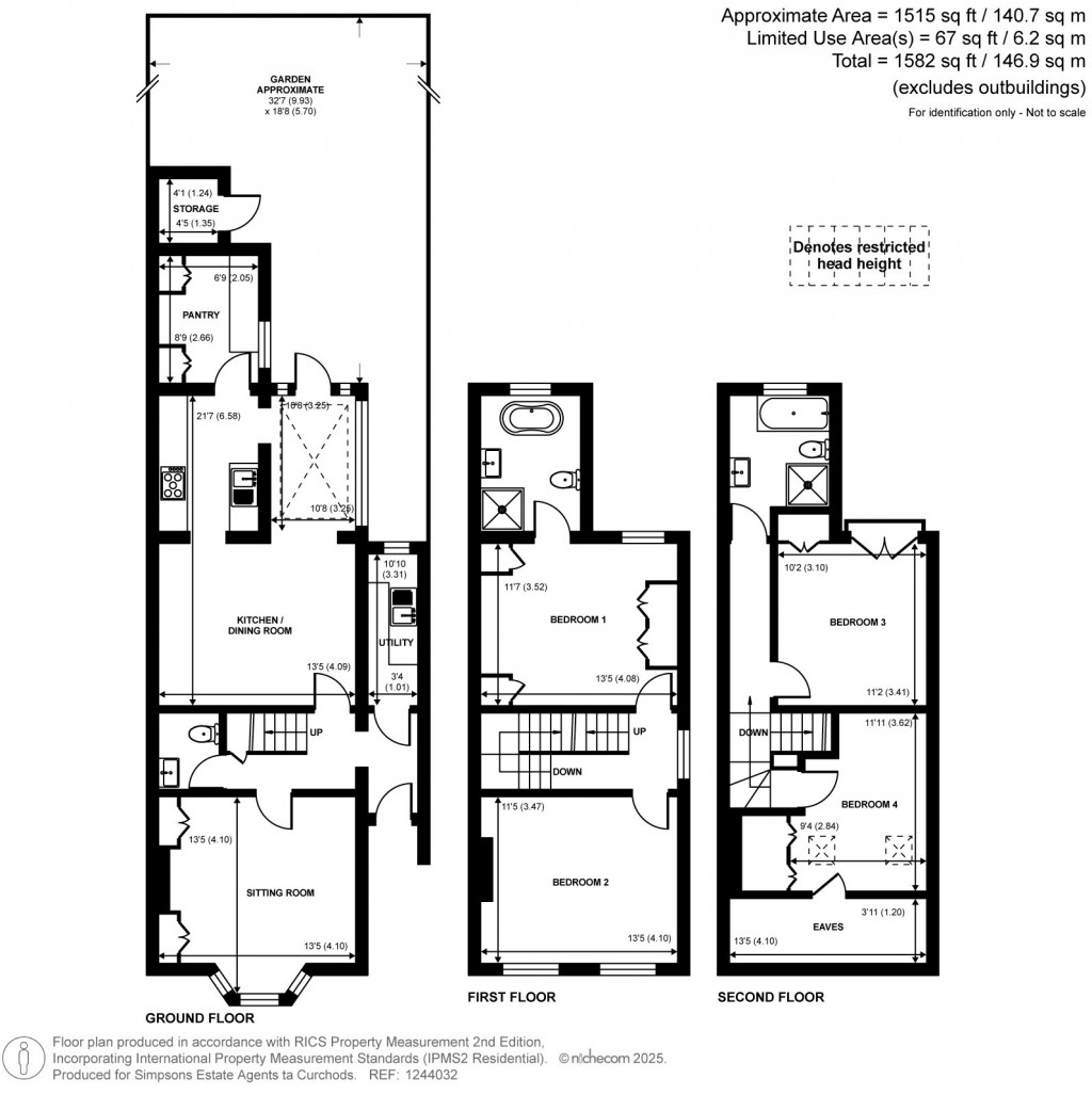 Floorplans For Sunnyside Road, Teddington, TW11