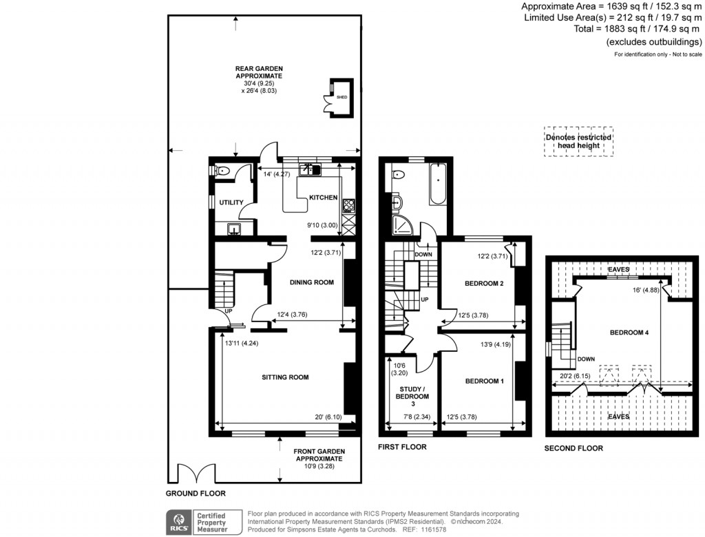 Floorplans For Church Road, Teddington