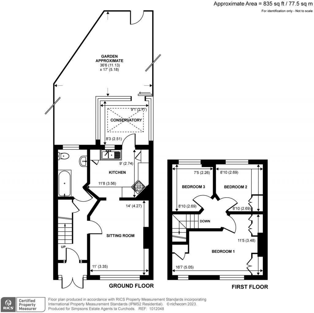Floorplans For St. Marys Avenue, Teddington, TW11