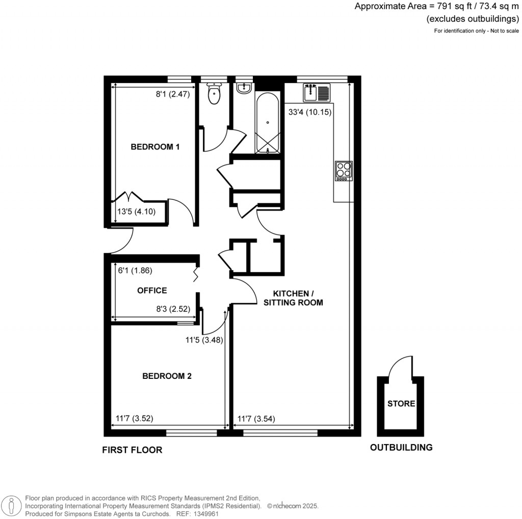 Floorplans For Borland Road, Teddington