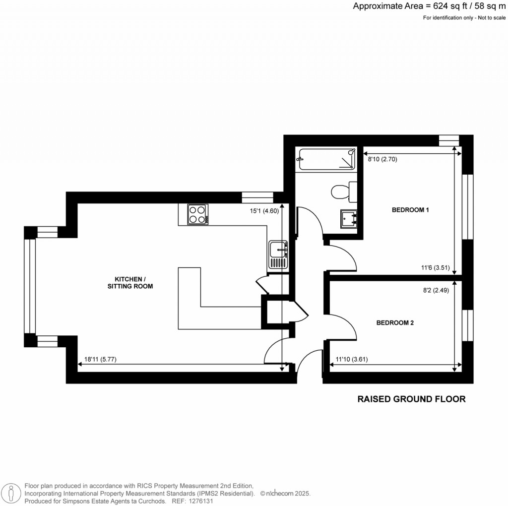 Floorplans For Gloucester Road, Teddington, TW11