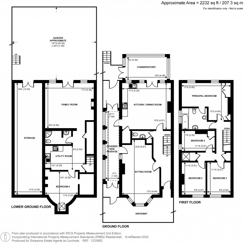 Floorplans For Munster Road, Teddington, TW11
