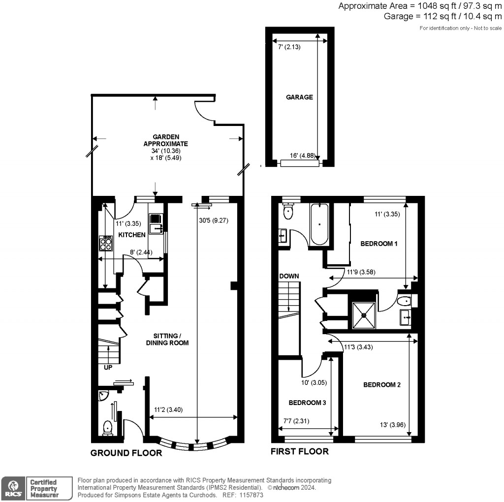 Floorplans For Strawberry Vale, Twickenham, TW1