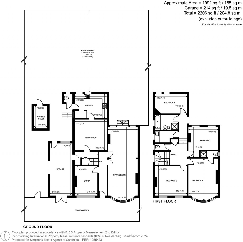 Floorplans For Manor Road, Teddington, TW11