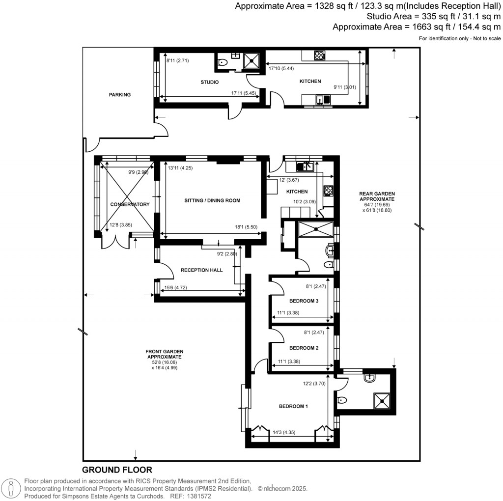 Floorplans For Park Road, Teddington