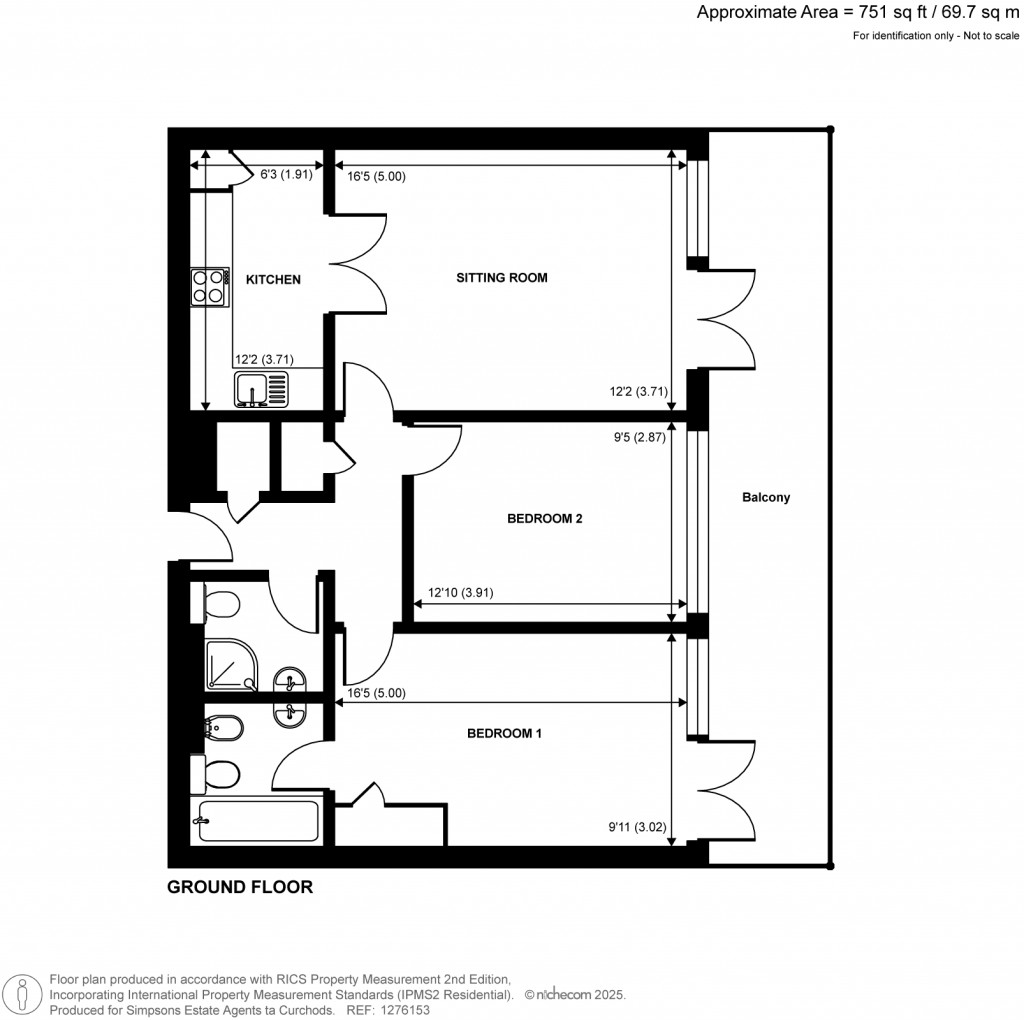 Floorplans For Twickenham Road, Teddington