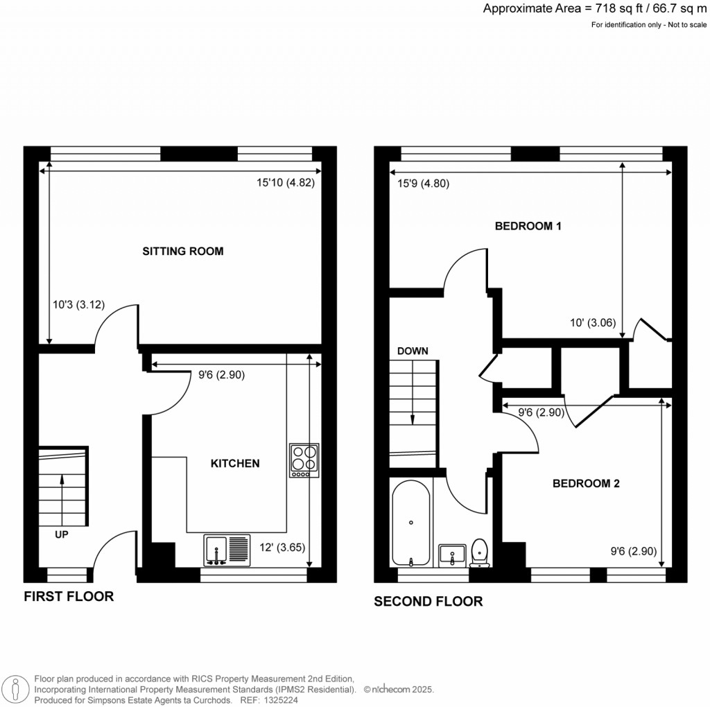 Floorplans For Crieff Court, Teddington