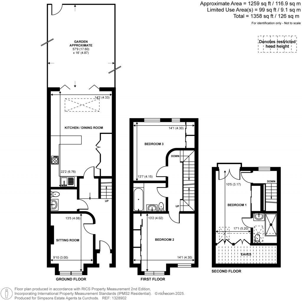 Floorplans For Field Lane, Teddington