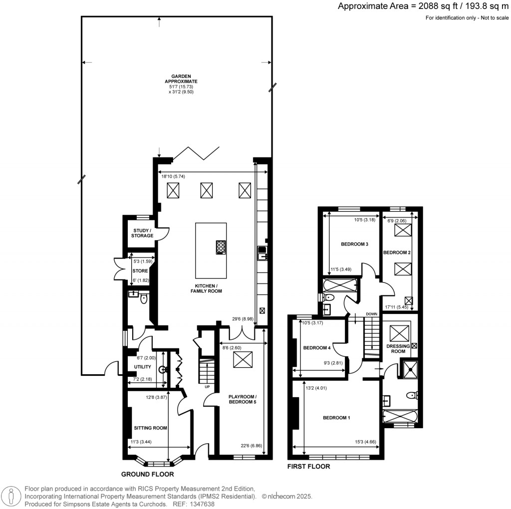 Floorplans For Atbara Road, Teddington
