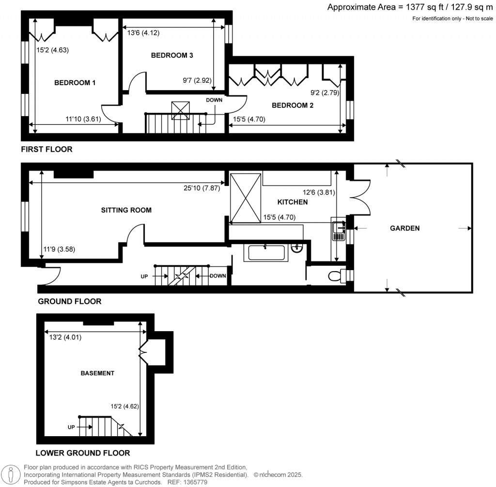 Floorplans For Wick Road, Teddington