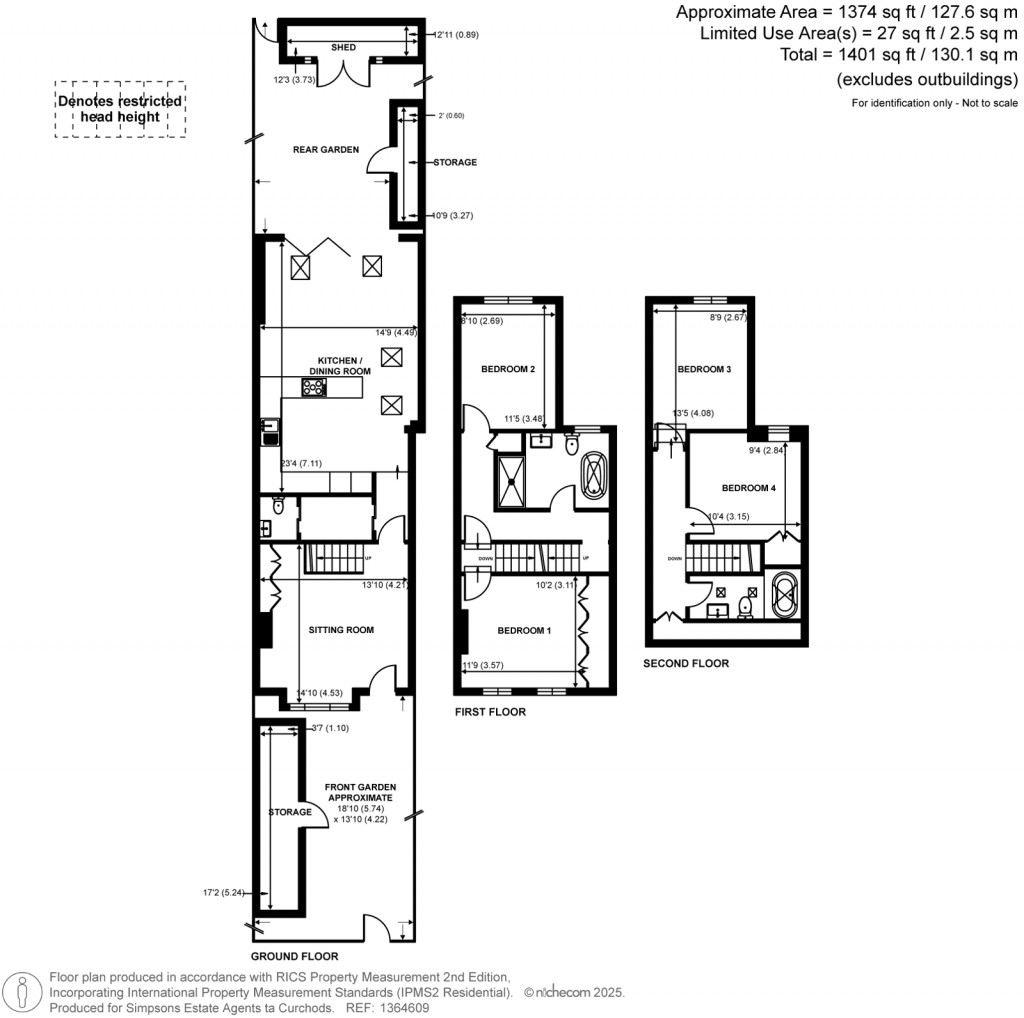 Floorplans For Gomer Gardens, Teddington