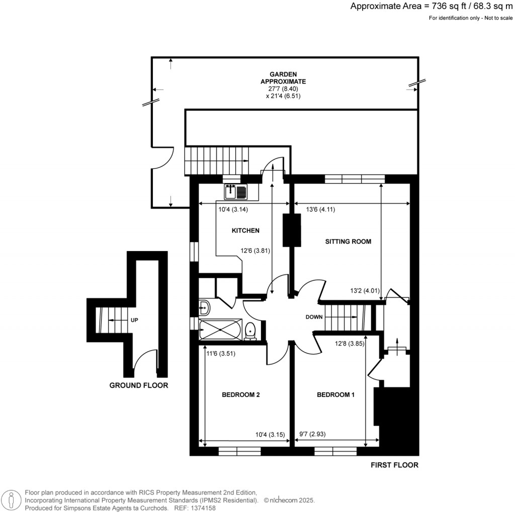 Floorplans For Stanley Gardens Road, Teddington