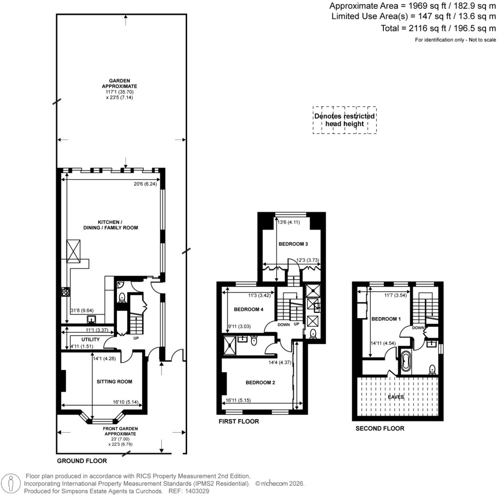 Floorplans For Bushy Park Road, Teddington