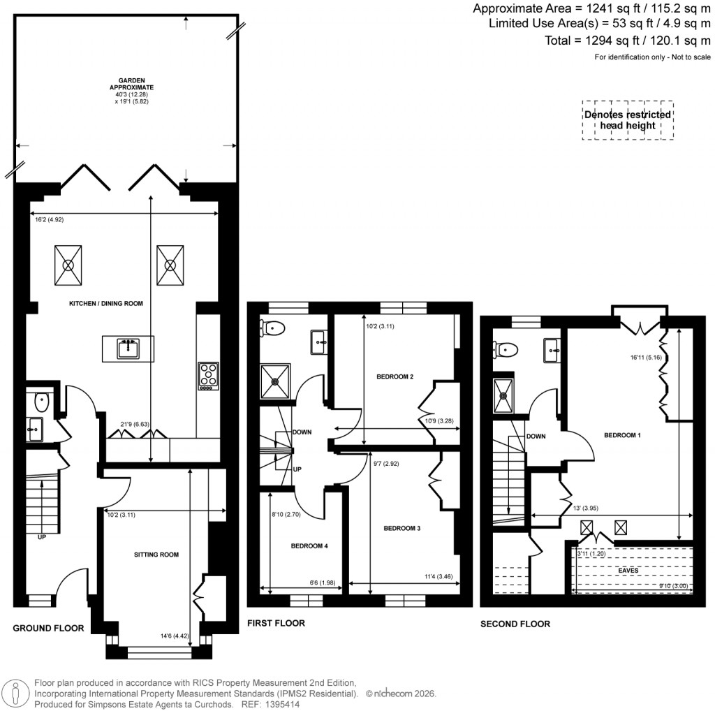 Floorplans For Bushy Park Road, Teddington