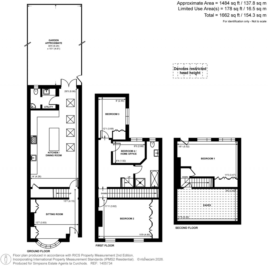 Floorplans For Church Lane, Teddington