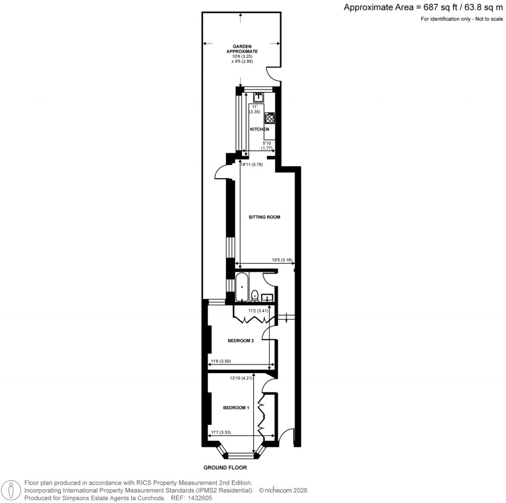 Floorplans For Waldegrave Road, Teddington