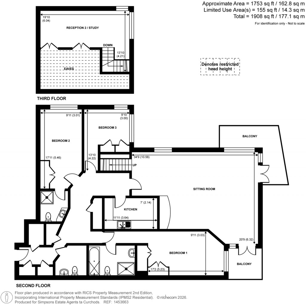 Floorplans For Twickenham Road, Teddington