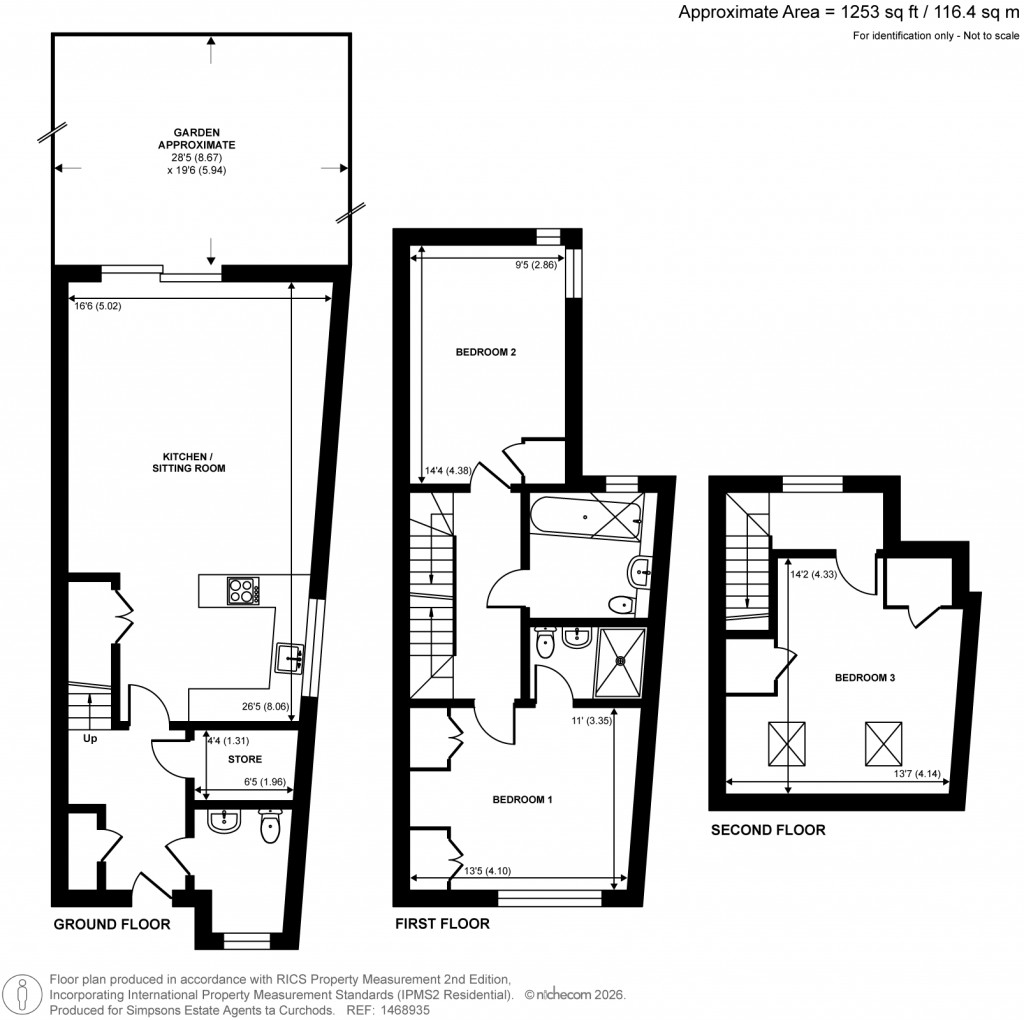 Floorplans For Edwin Road, Twickenham