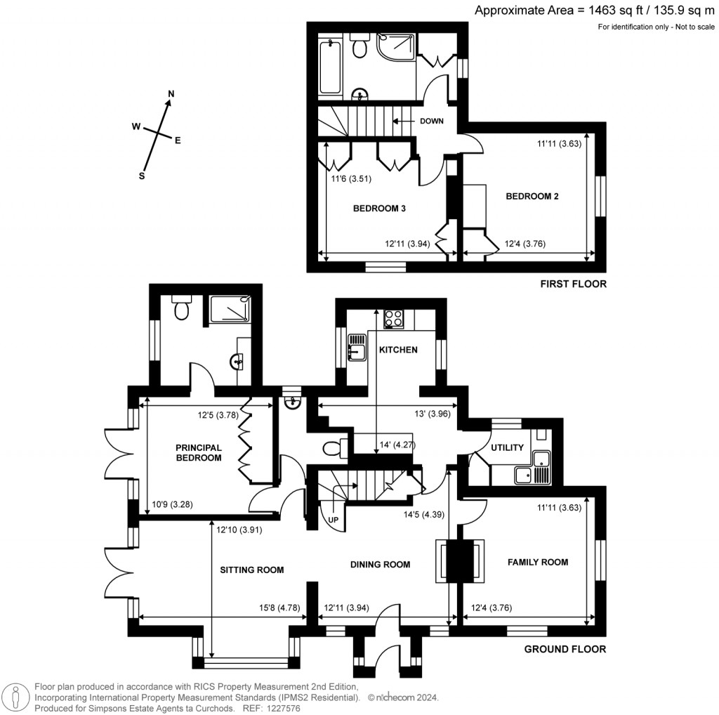 Floorplans For Old Woking Road, West Byfleet, Surrey