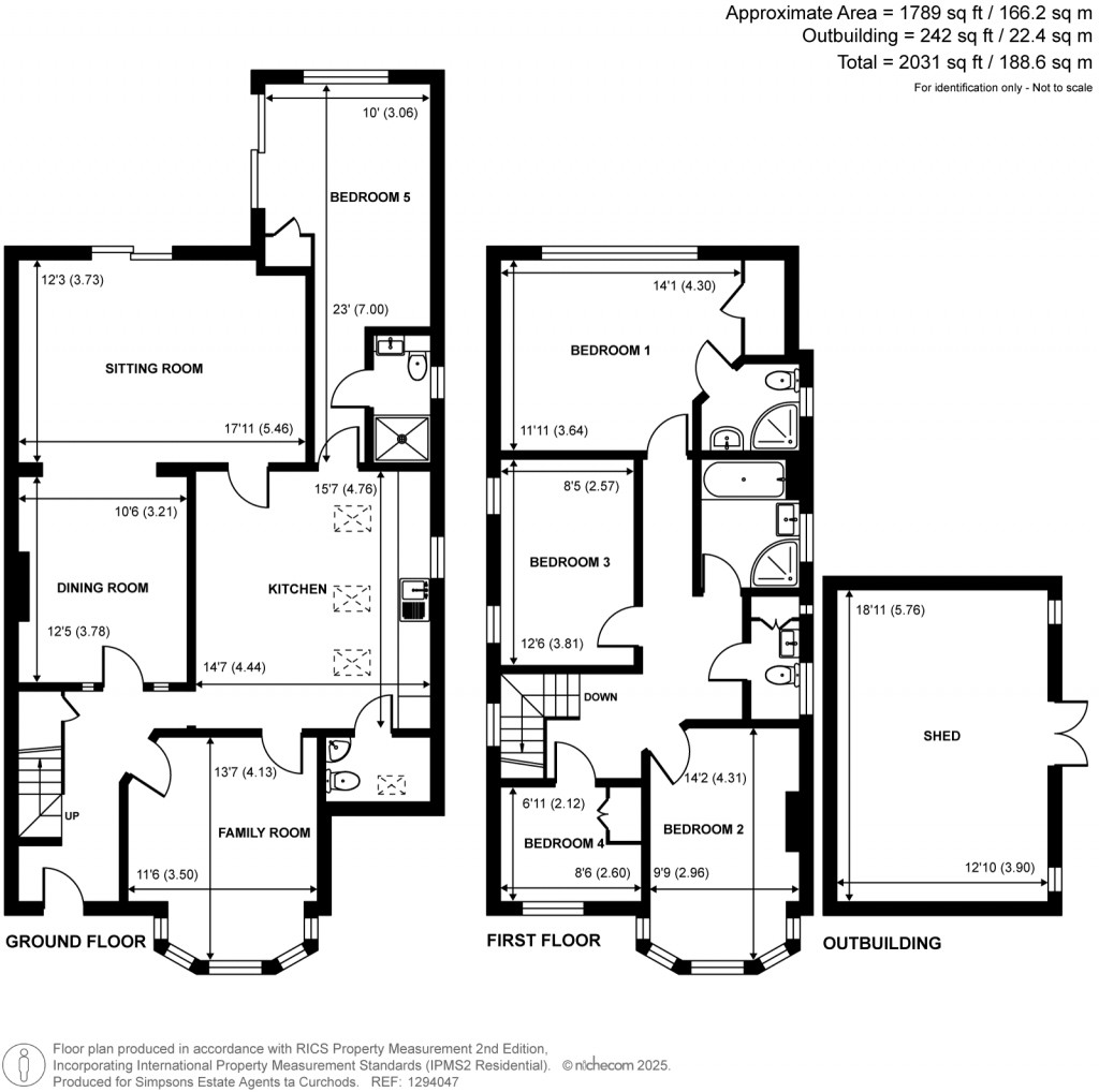 Floorplans For Woodlands Avenue, West Byfleet, Surrey