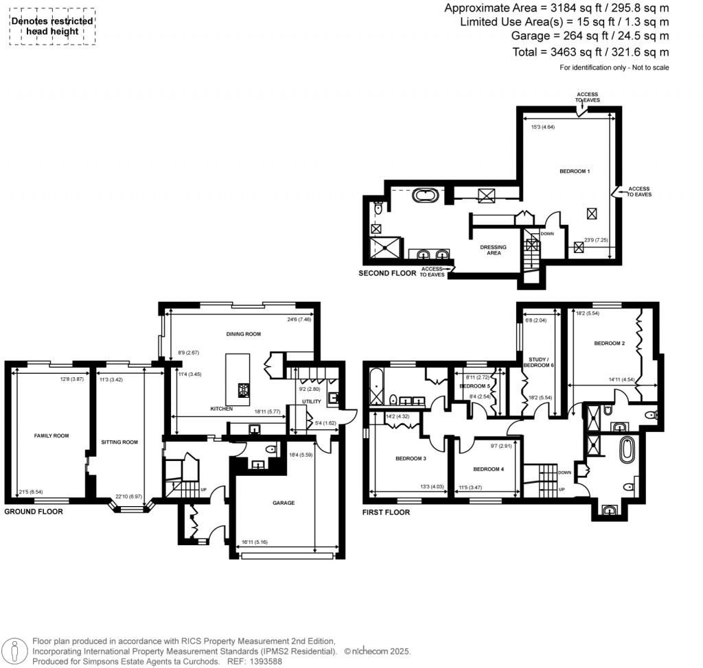 Floorplans For Wexfenne Gardens, Pyrford, Surrey