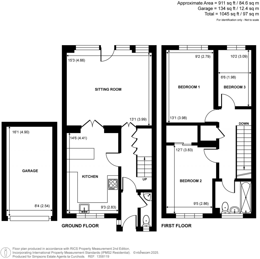 Floorplans For Chuters Close, Byfleet, Surrey