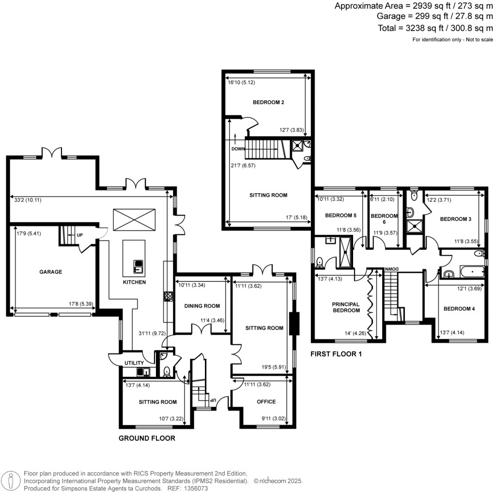 Floorplans For Salisbury Place, West Byfleet, Surrey