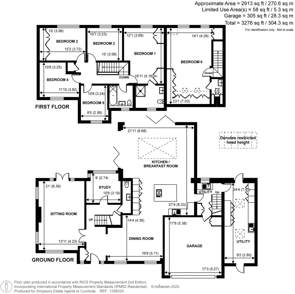 Floorplans For Blackdown Avenue, Pyrford, Surrey