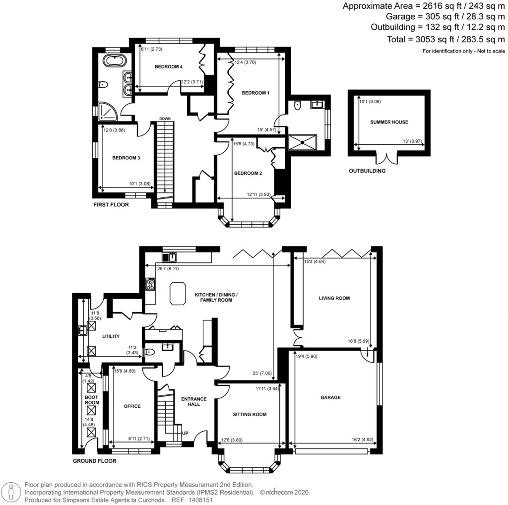 Floorplans For Pyrford Road, West Byfleet, Surrey