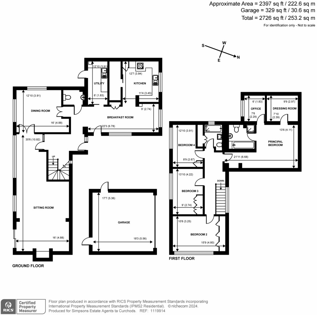 Floorplans For Dartnell Avenue, West Byfleet, KT14