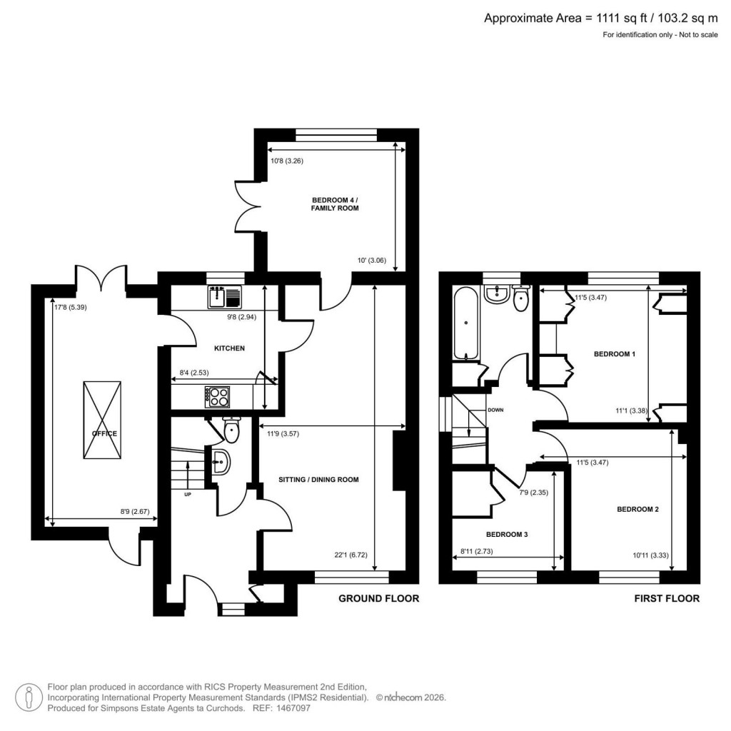 Floorplans For Engliff Lane, Pyrford, Surrey