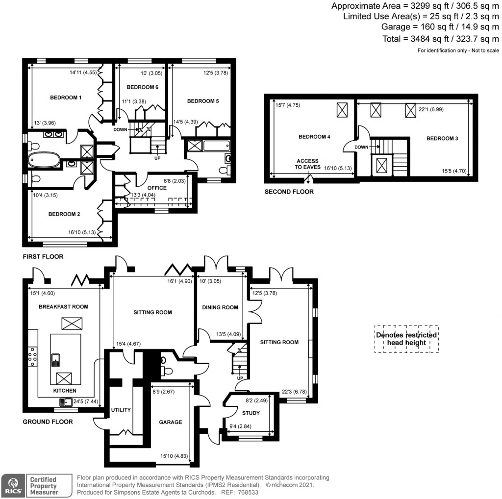 Floorplans For Upshot Lane, Pyrford, GU22
