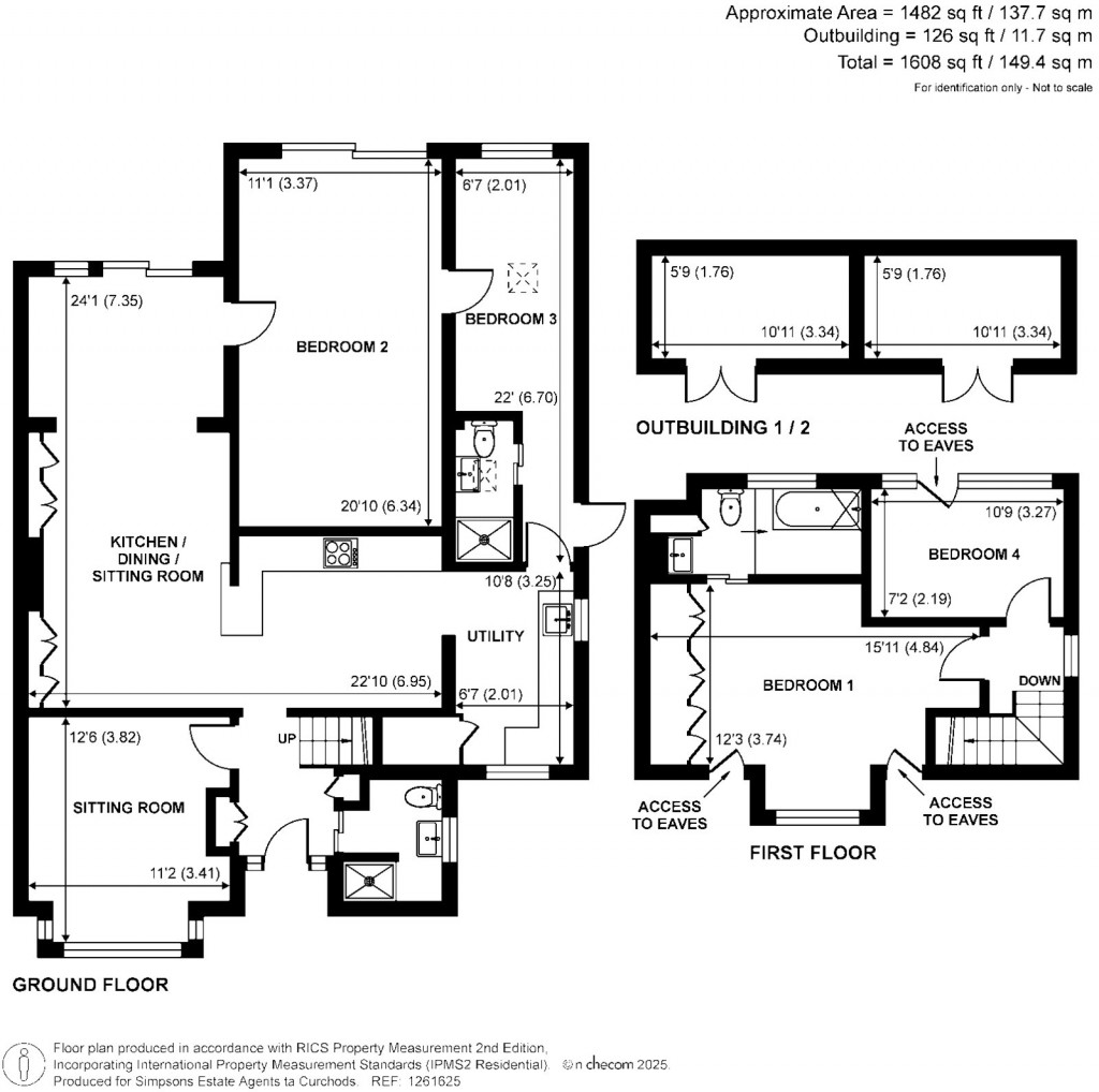 Floorplans For Blackdown Close, Pyrford, Surrey