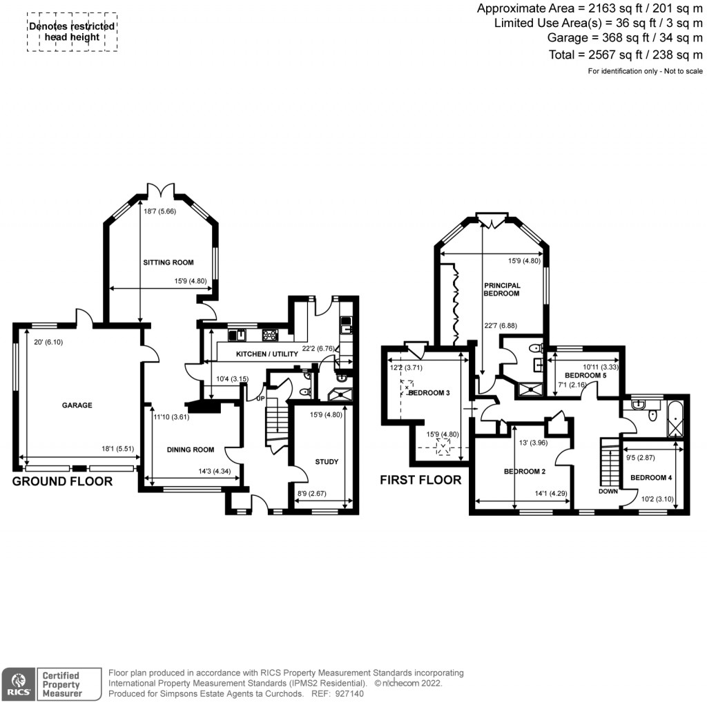 Floorplans For Paxton Gardens, Woodham, GU21
