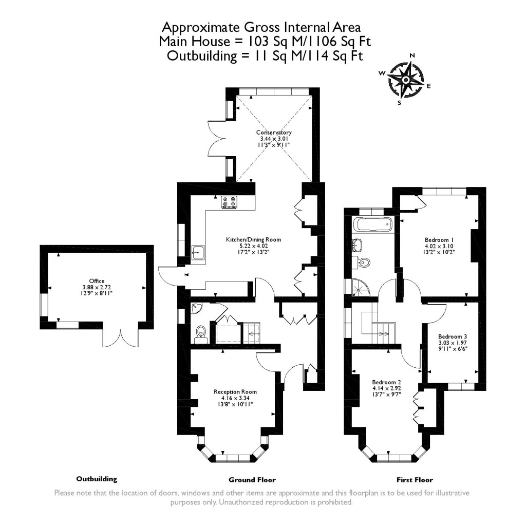 Floorplans For Woodlands Avenue, West Byfleet, Surrey