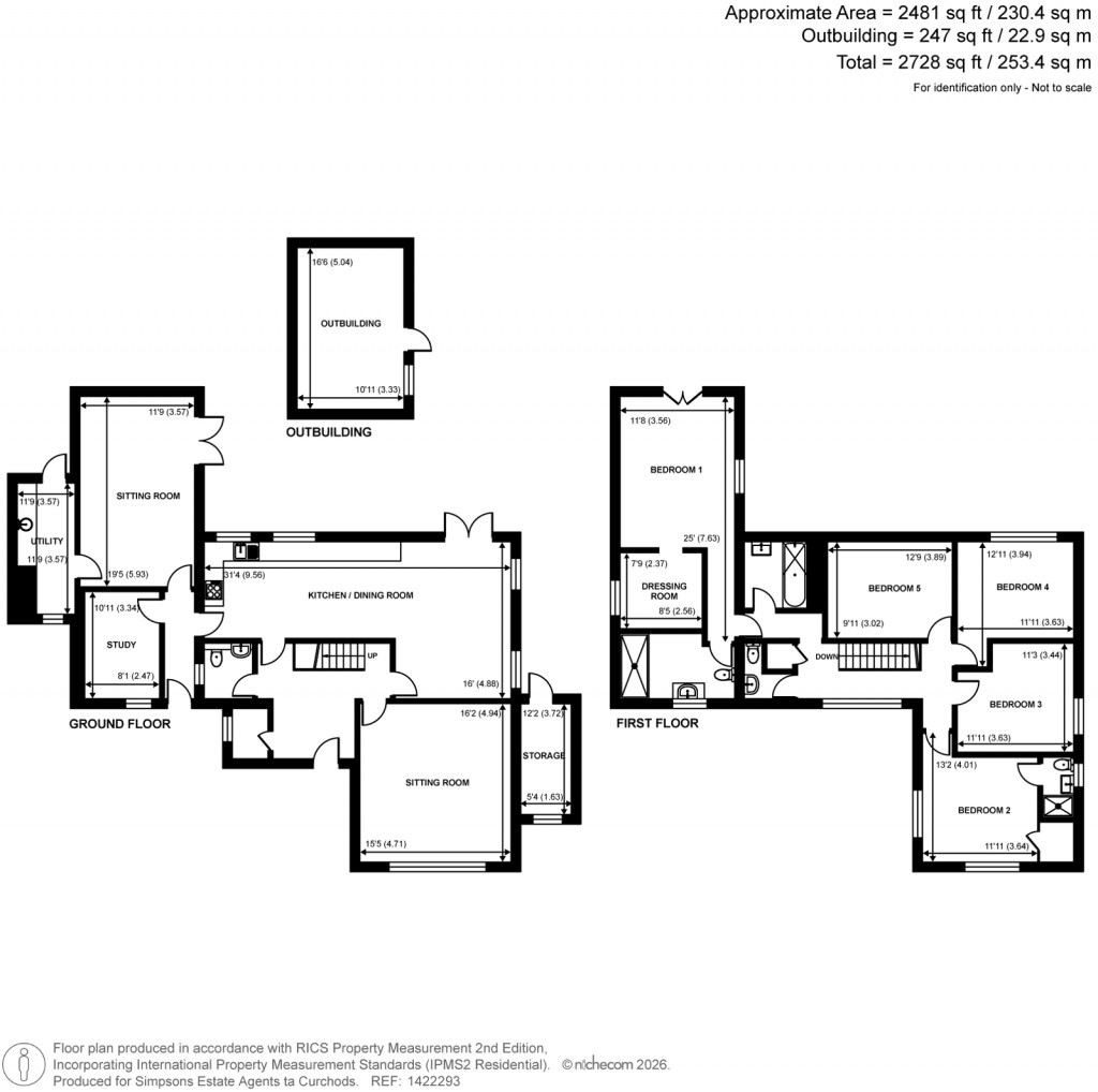Floorplans For Gorselands Close, West Byfleet, Surrey