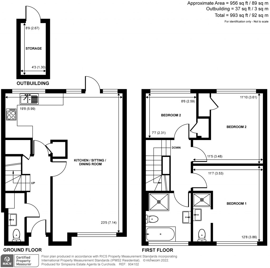 Floorplans For Brantwood Gardens, West Byfleet, KT14